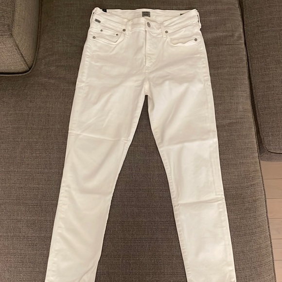 Citizens of Humanity rocket crop high rise skinny white - Picture 1 of 4